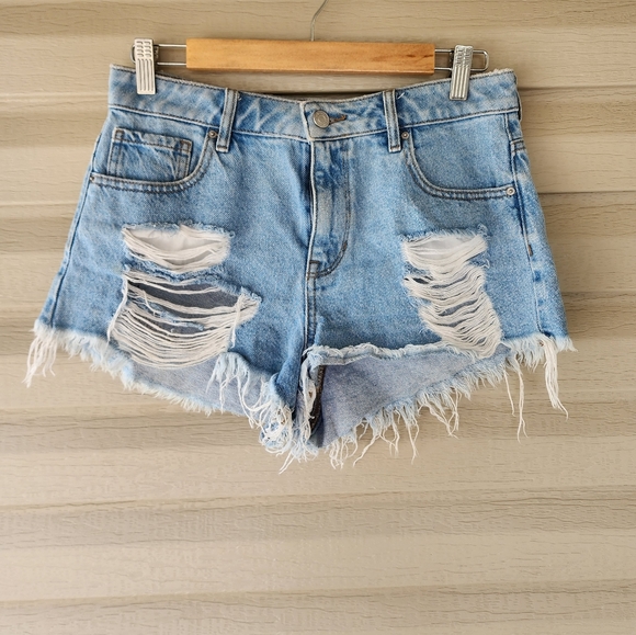 Pacsun high rise festival denim shorts size 28 - Picture 3 of 11